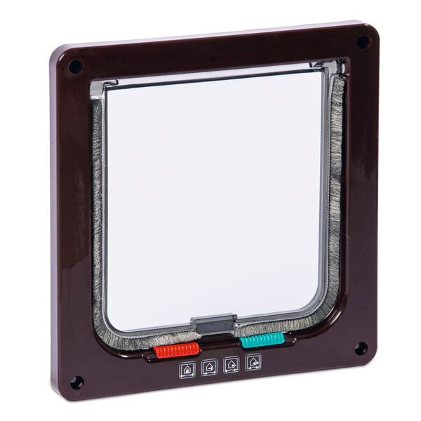 Karlie Kattenluik met 4 standen Porta 19,2x5x20 cm bruin