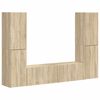 vidaXL Tv-meubelset 6 st Sonoma Eiken Bewerkt hout