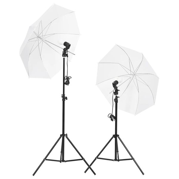 vidaXL Fotostudioset met verlichting, achtergrond en opnametafel