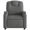 vidaXL Relaxfauteuil Donkergrijze Stof