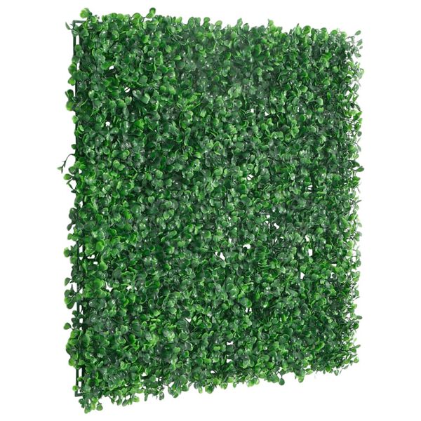 vidaXL Hek met kunstheester&nbsp;24 st 50x50 cm groen