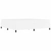 vidaXL Bedframe met matras Wit 200 x 200 cm Stof