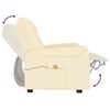 vidaXL Massagestoel 2-zits verstelbaar kunstleer cr&egrave;mekleurig