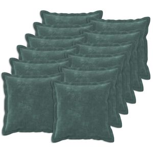 vidaXL Kussen met kussen HOUTEN 12 st Zee blauw Microfiber Fleece