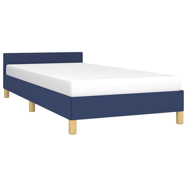vidaXL Bedframe met hoofdeinde zonder matras 80x200 cm stof blauw