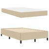 vidaXL Bedframe met matras Lichtgroen Grijs 120 x 190 cm Stof