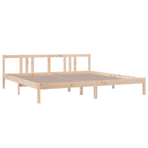 vidaXL Bedframe zonder matras massief hout 200x200 cm