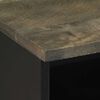 vidaXL Nachtkastjes 2 st 40x33x46 cm massief mangohout zwart