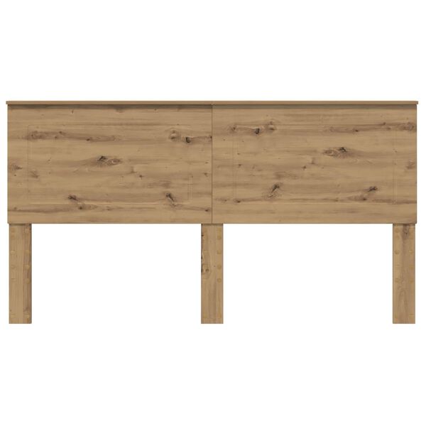 vidaXL Hoofdbord Artisan Eiken 200 cm Bewerkt hout