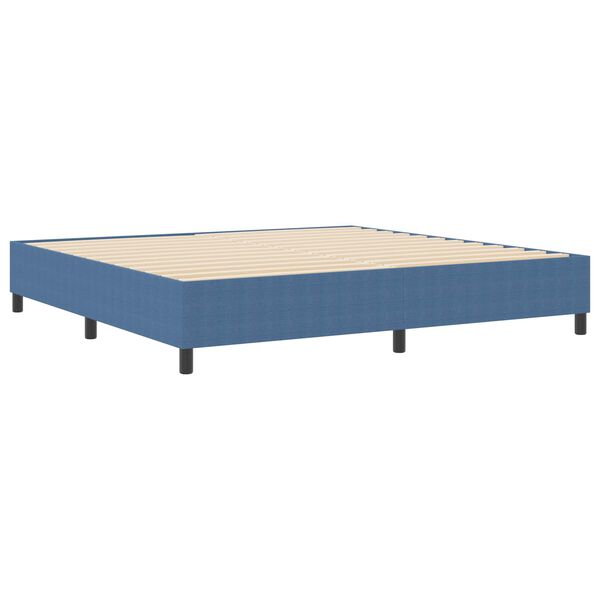 vidaXL Platform bedframe Blauw 200 x 200 cm Stof