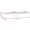 vidaXL Bedframe metaal zwart 90x190 cm