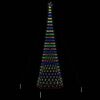 vidaXL LED Kerstboom met 550 LED Multikleur 160 x 160 x 500 cm Metaal