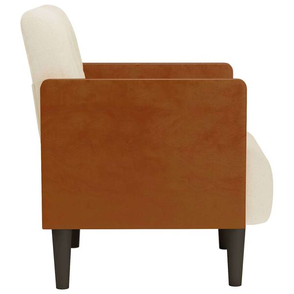 vidaXL Fauteuil met armleuningen 55 cm Linnen