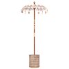 vidaXL Balinese parasol met basis Cr&egrave;me 95 x 95 x 260 cm