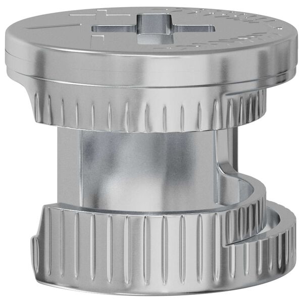 vidaXL Cam Lock Moeren 12 pcs Zilver 12 x 10 mm Metaal