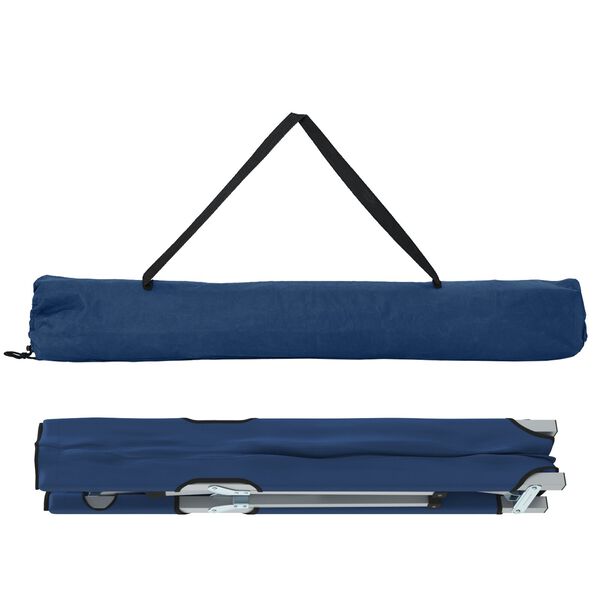 vidaXL Opvouwbaar Camping Bed Blauw 62 x 194 x 42 cm Oxford stof