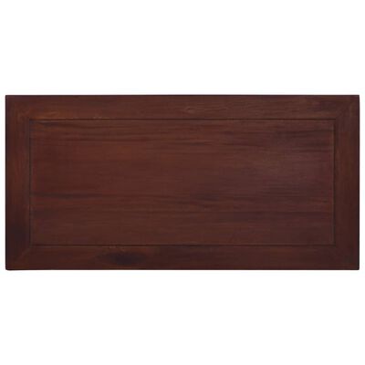 vidaXL Salontafel 100x50x30 cm massief mahoniehout klassiek bruin