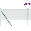 vidaXL Afrasteringspaal Groen 25 x 0,8 m (12 x 12 mm gaas)