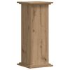 vidaXL Plantenstandaard 33x33x80 cm bewerkt hout artisanaal eikenkleur