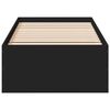 vidaXL Bedframe bewerkt hout zwart 90x190 cm