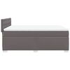 vidaXL Boxspring met matras kunstleer grijs 140x190 cm