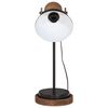 vidaXL Bureaulamp 25 W E27 17x17x50 cm zwart