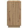 vidaXL Dressoir Artisan Eiken 80 x 40 x 75 cm Bewerkt hout