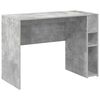 vidaXL Bureau Beton Grijs 109 x 50 x 78 cm Bewerkt hout