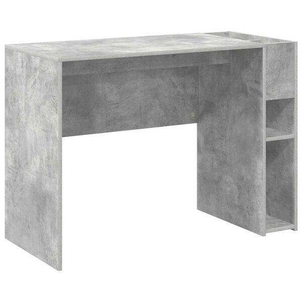vidaXL Bureau Beton Grijs 109 x 50 x 78 cm Bewerkt hout