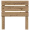 vidaXL Hoofdbord Artisan Eiken 75 cm Bewerkt hout