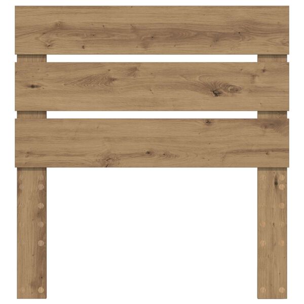 vidaXL Hoofdbord Artisan Eiken 75 cm Bewerkt hout