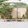 vidaXL Tuinstoelen met Tafel 3 pcs Zwart 90 x 45 x 40 cm