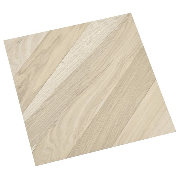 vidaXL Vloerplanken 20 st zelfklevend 1,86 m² PVC gestreept beige