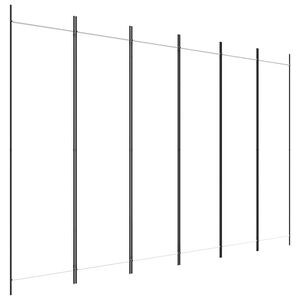 vidaXL Kamerscherm met 6 panelen 300x200 cm stof wit