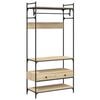 vidaXL Kledingkast met lades 89x39x184,5 cm bewerkt hout sonoma eiken