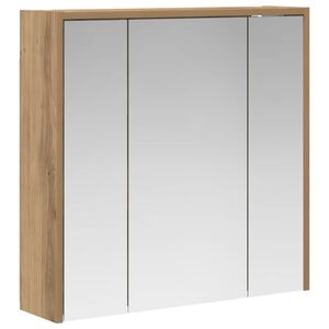 vidaXL Badkamer spiegelkast Ambachtelijk eiken 63,5 x 16 x 62,5 cm