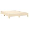 vidaXL Bedframe zonder matras stof cr&egrave;mekleurig 140x190 cm