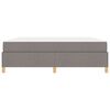 vidaXL Bedframe met matras Taupe 180 x 200 cm Stof