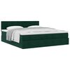 vidaXL Ottoman bed met matras 180x200 cm fluweel donkergroen