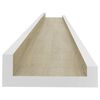 vidaXL Wandschappen 4 st 80x9x3 cm wit en sonoma eikenkleurig