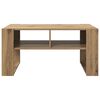 vidaXL Salontafel Artisan Eiken 92 x 53 x 45 cm Bewerkt hout