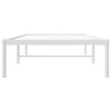 vidaXL Bedframe metaal wit 80x200 cm