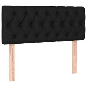 vidaXL Hoofdbord 100x7x78/88 cm stof zwart