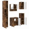 vidaXL Badkamermeubelset 5 st Gerookt eiken 61 x 35 x 64 cm