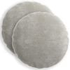 vidaXL Kussensloop 2 st HEERLEN Lichtgrijs &Oslash; 60 cm Chenille Stof