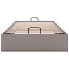 vidaXL Bedframe zonder matras 90x190 cm stof taupe