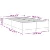 vidaXL Platform bedframe Lichtgrijs 120 x 200 cm Stof
