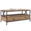vidaXL Salontafel with Drawer artisanaal eikenkleurig 100 x 51 x 45 cm