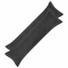 vidaXL Kussensloop 2 st HOUTEN Donkergrijs 40 x 145 cm Boucl&eacute;