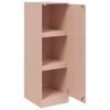 vidaXL Dressoir 34,5x39x107 cm staal roze
